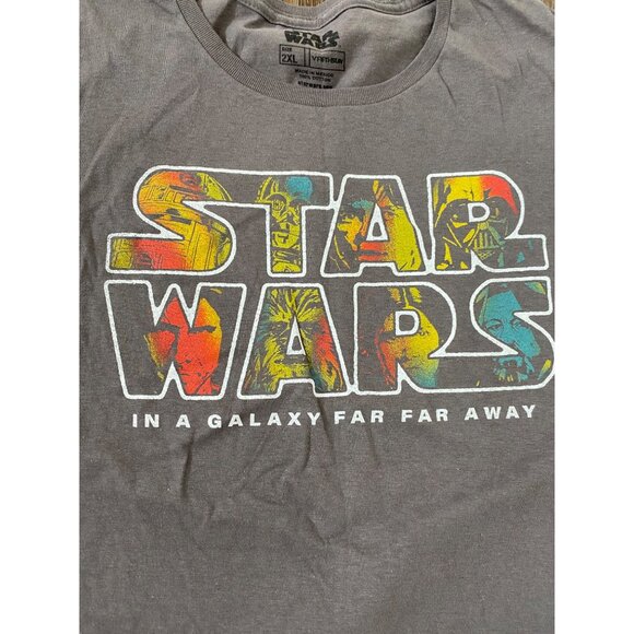 Star Wars Graphic T Shirt In A galaxy Far Far Away Men size 2 XL - Picture 2 of 4